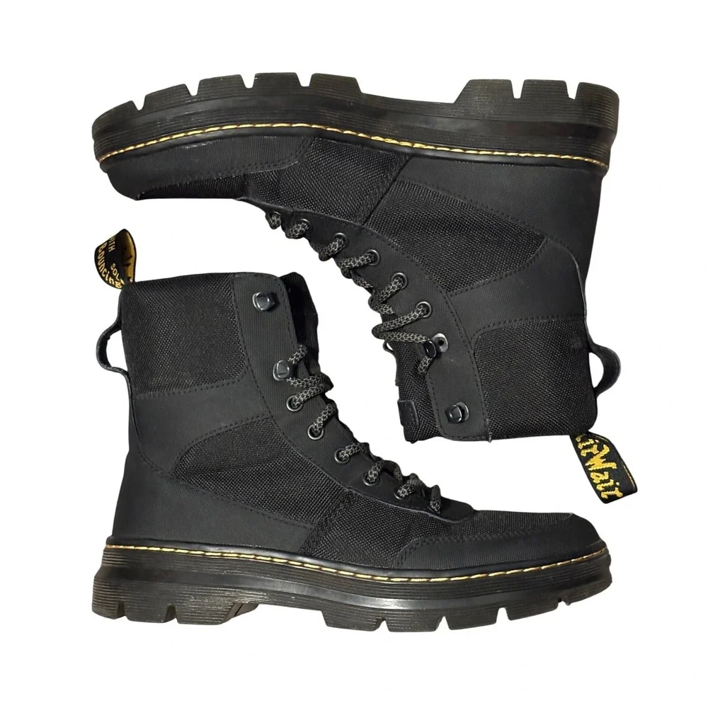 Mens Dr. Martens Combs Tech Canvas Lace Up Boots